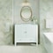 James Martin Vanities 36'' Vanity, Bright White w/ 3 CM Carrara White Marble Top 485-V36-BW-3CAR - alternate 4